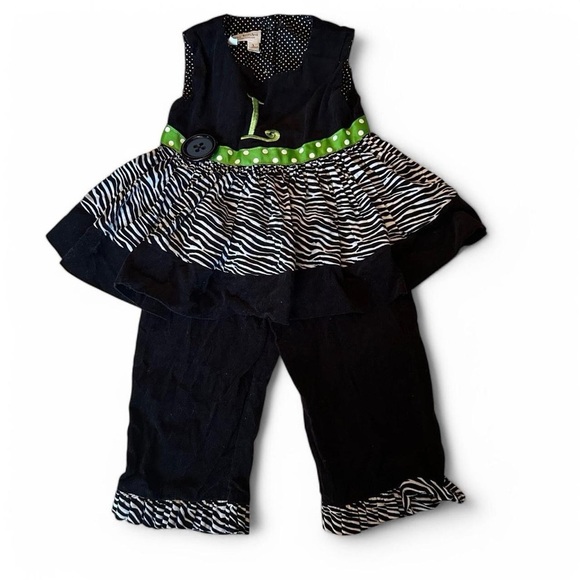Smartie Britches- Versatile Boutique Two-Piece Outfit - Size 3T - Picture 2 of 9